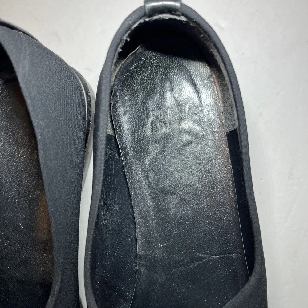STUART WEITZMAN  Black Women's Slip Ons Slides QUALITY SZ 8W